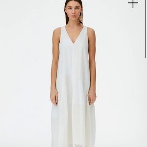 Tibi Silk Cotton Eyelet Dress